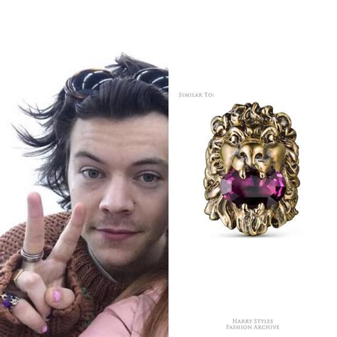 gucci lion ring harry styles|gucci fashion show 2023.